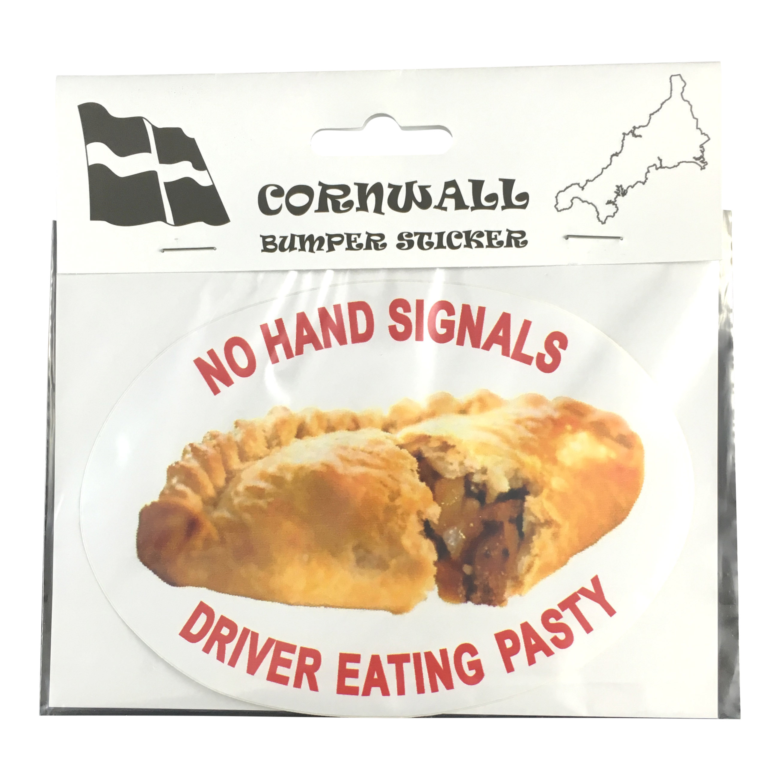 No Hand Signals Driver Eating Pasty Bumper Sticker