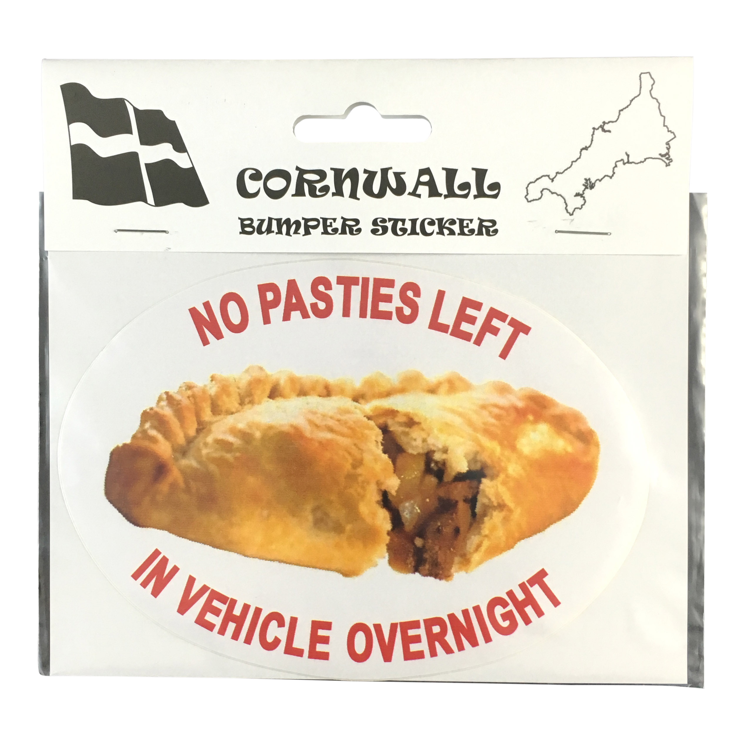 No Pasties Left In Vehicle Overnight Bumper Sticker
