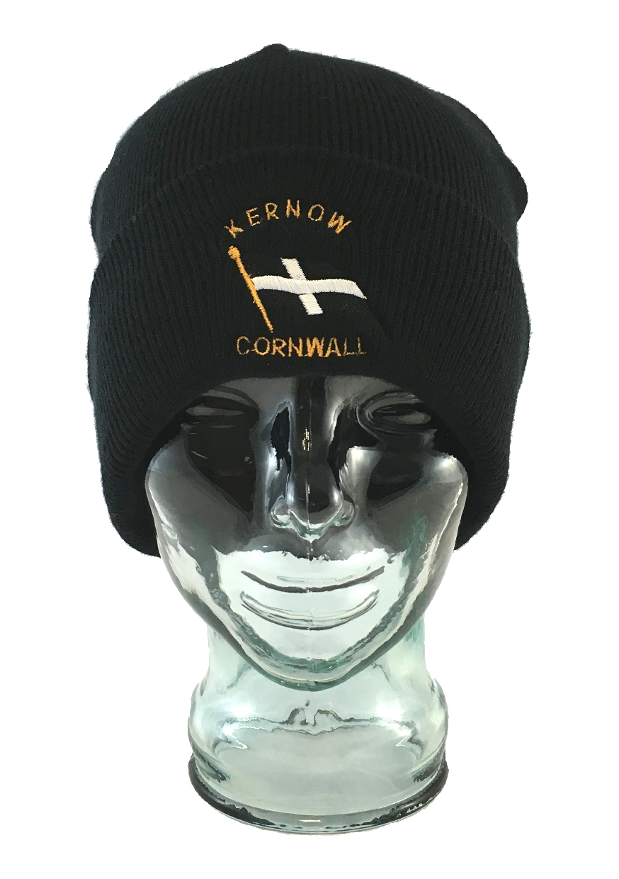 Kernow Flag Embroidered Beanie Hat