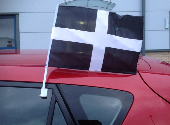 Cornwall Fabric Car Flag