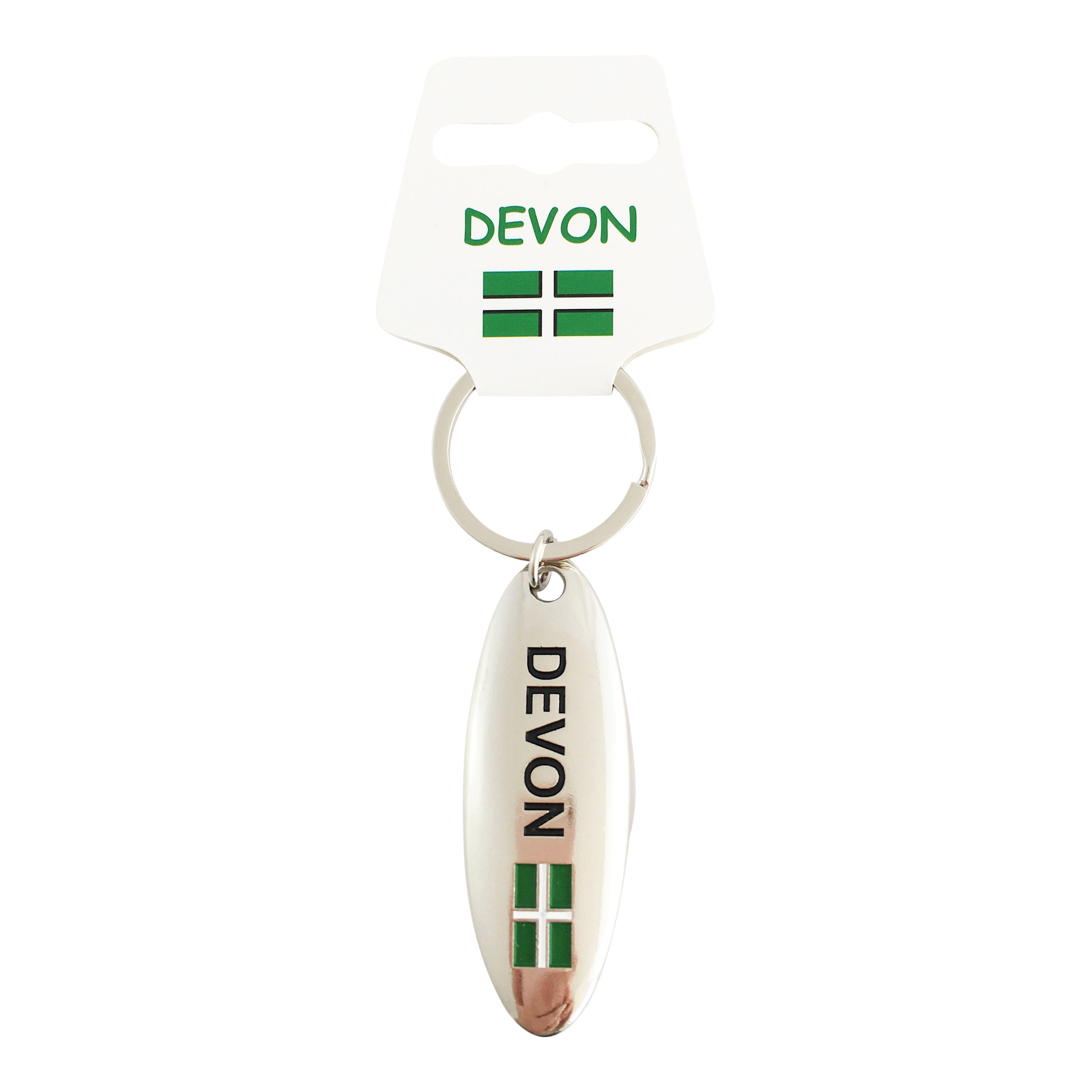 Devon Oval Bottle Opener Metal Keyring