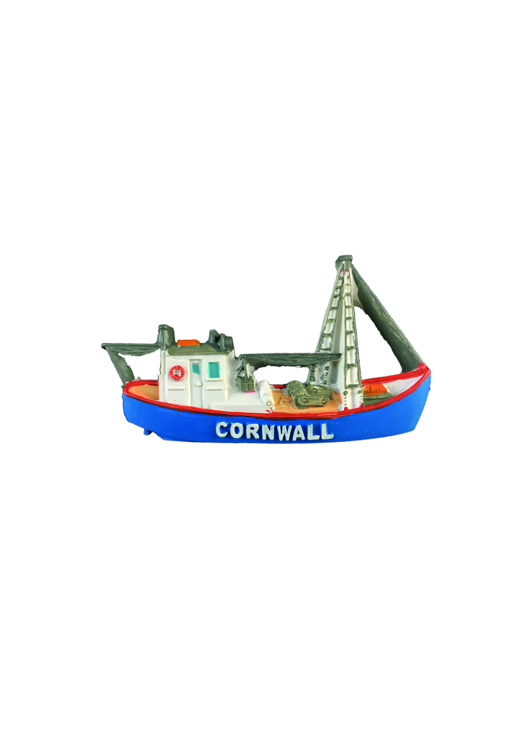 Resin Cornwall Trawler Magnet