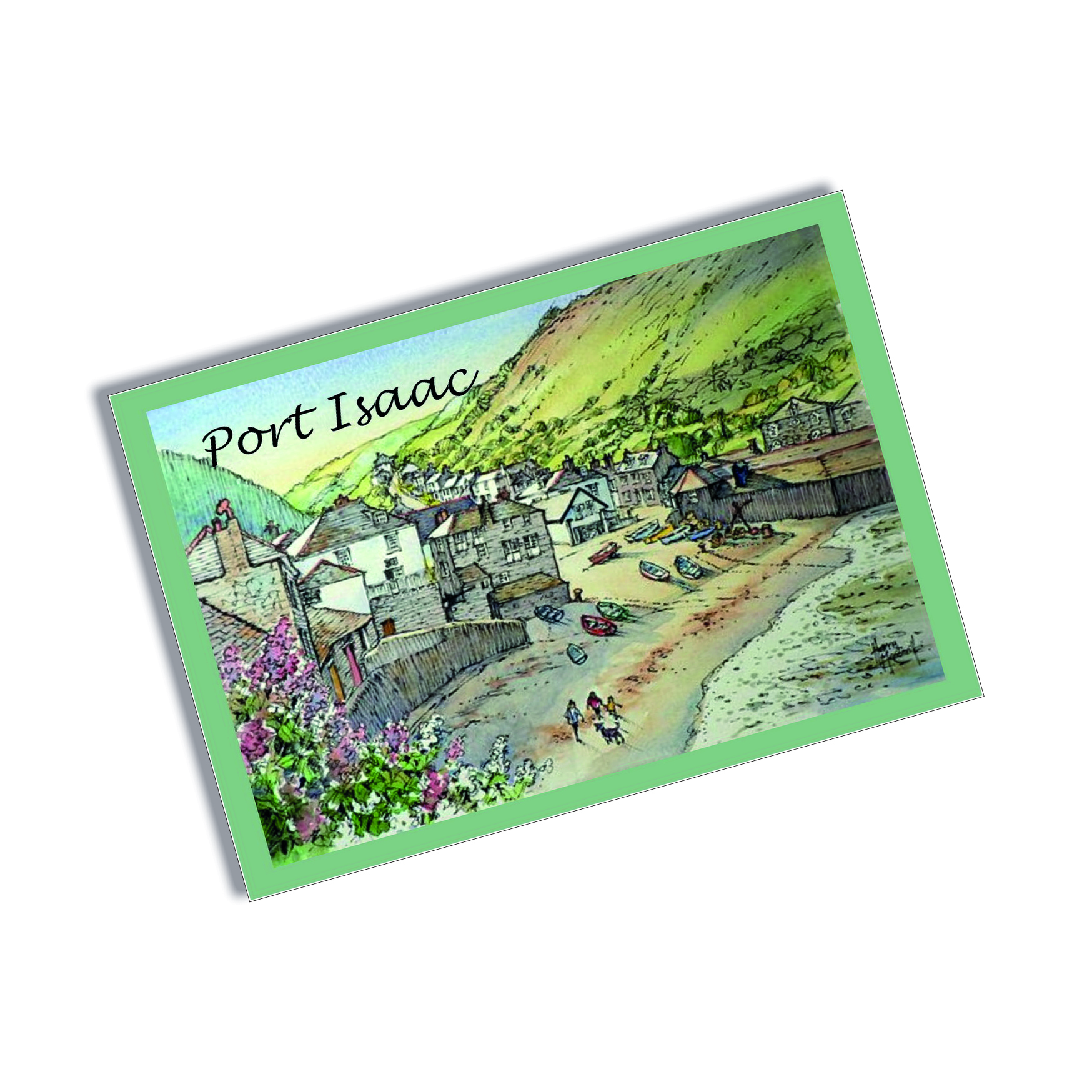 Tin Plate Magnet Port Isaac Watercolour