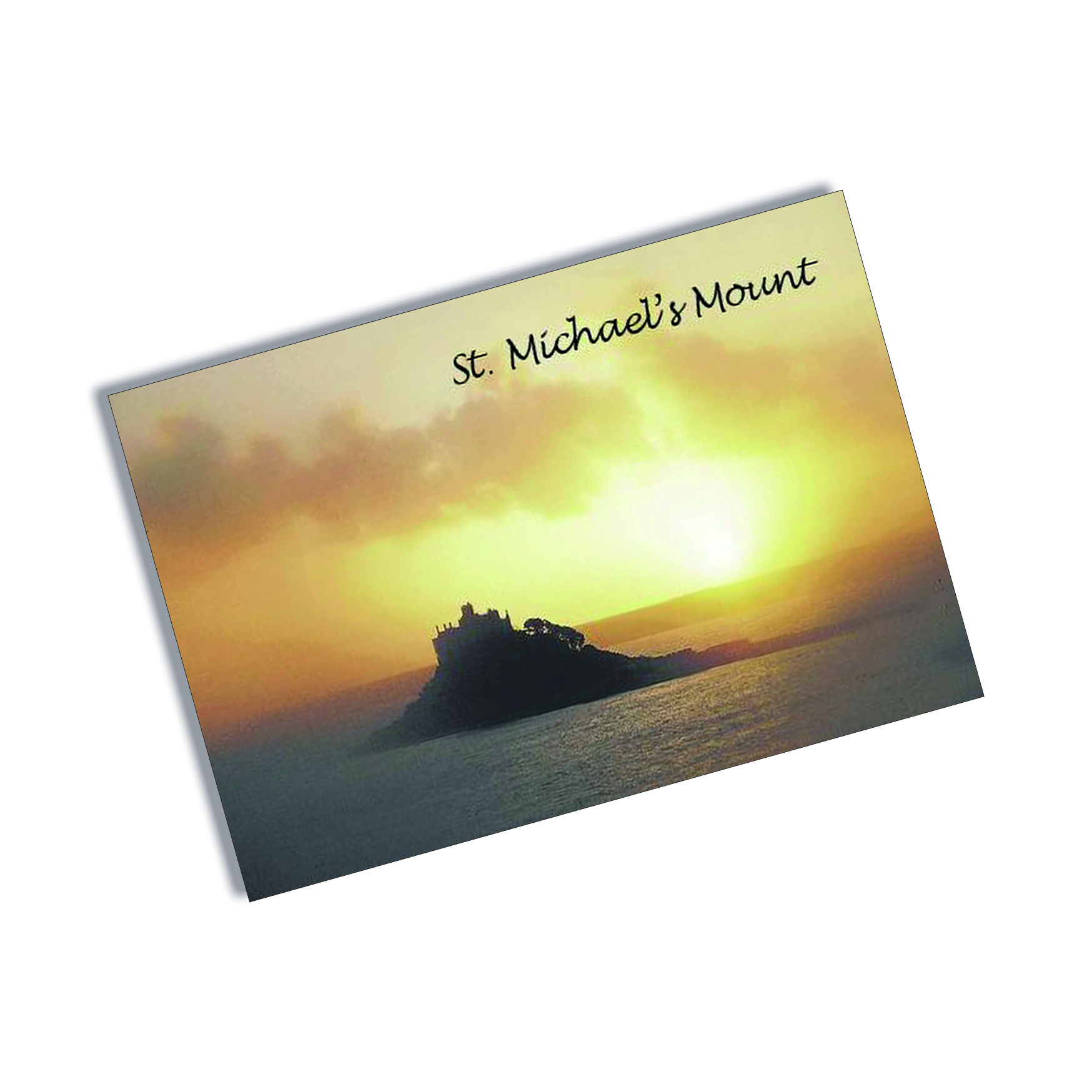 Tin Plate Magnet St Michael's Mount Sunset
