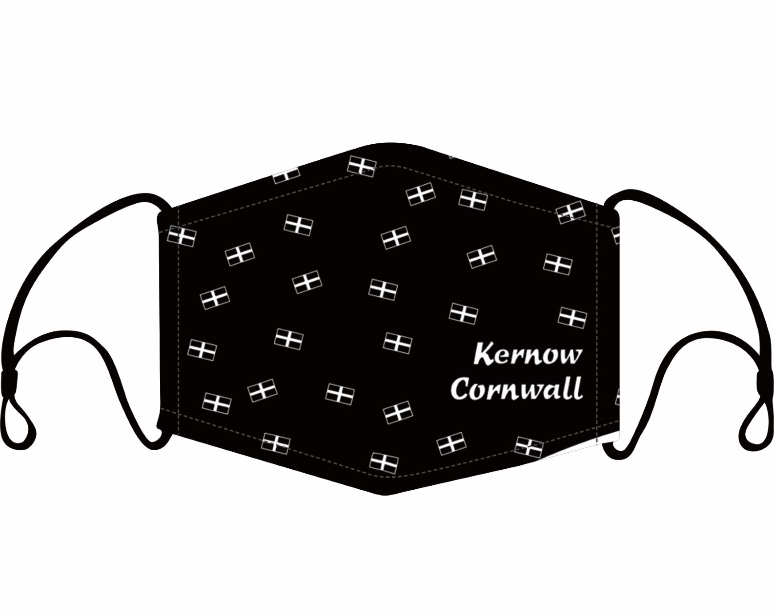 Reusable Face Mask Cornwall Kernow Flag