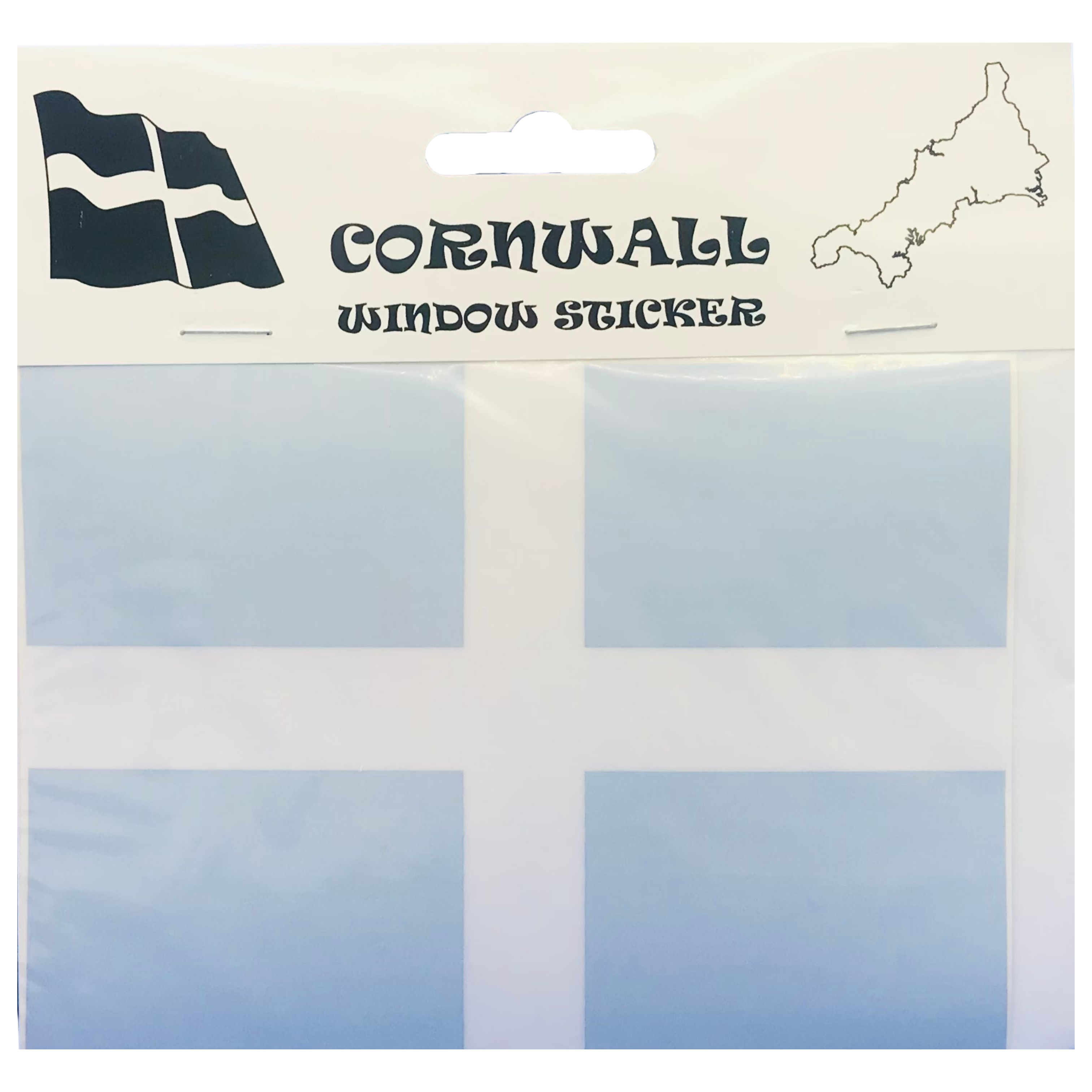 Cornwall Flag Rectangular Window Sticker